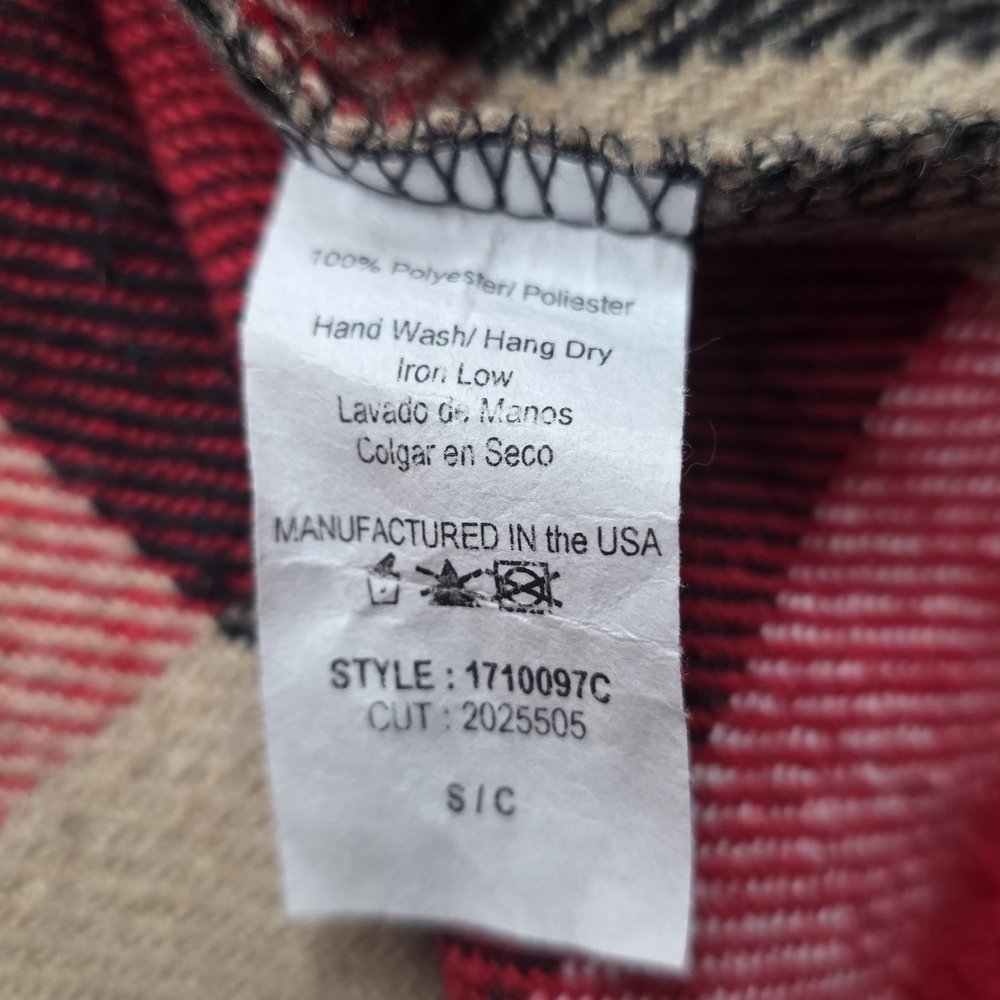 Plaid Women's Vest - Red and Black - Picture 5 of 5